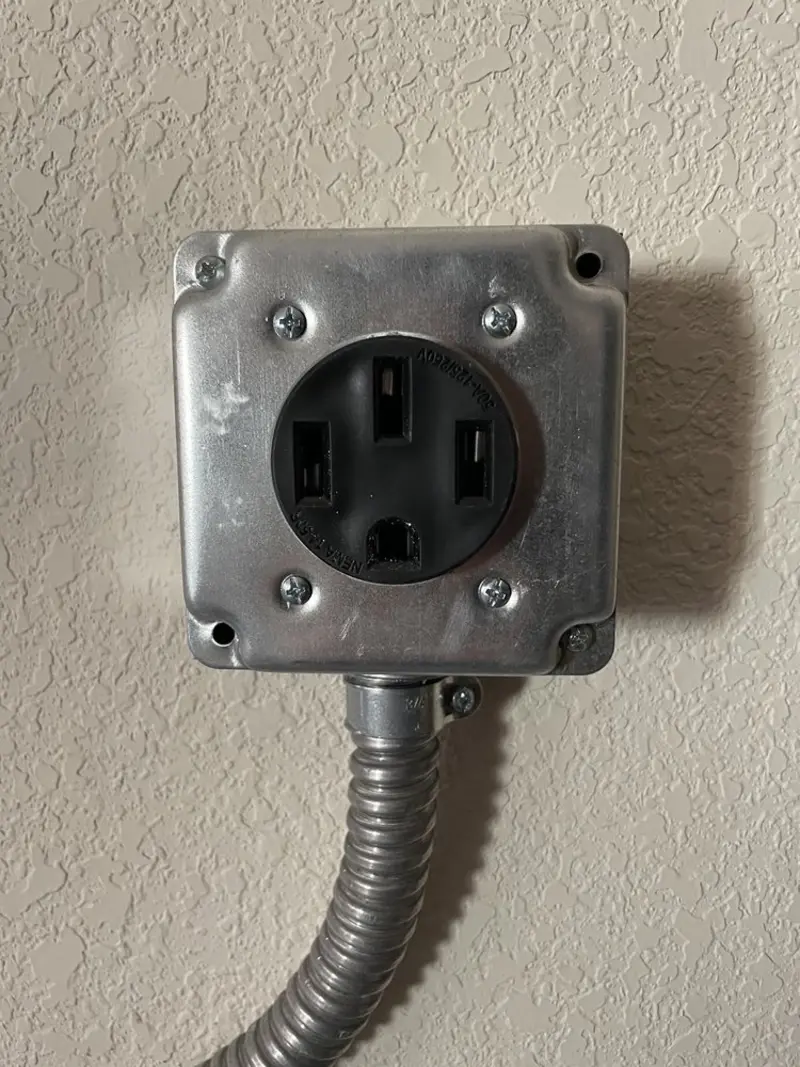 NEMA 14-50 outlet installed for Smart Home Electrical in Keokuk